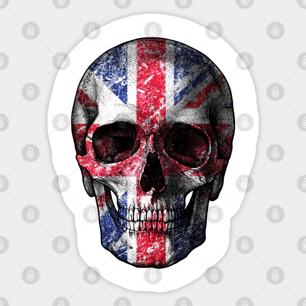 UK Skull Sticker by valentinahramov